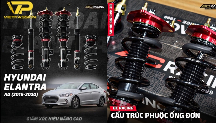 Phuộc nhún BC Racing phiên bản V1-VM hiệu năng cao