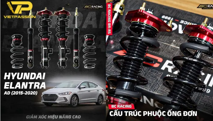 Phuộc nhún BC Racing phiên bản V1-VM hiệu năng cao