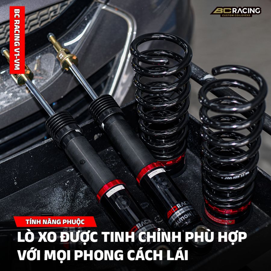 Lò xo được tinh chỉnh phù hợp với mọi phong cách lái