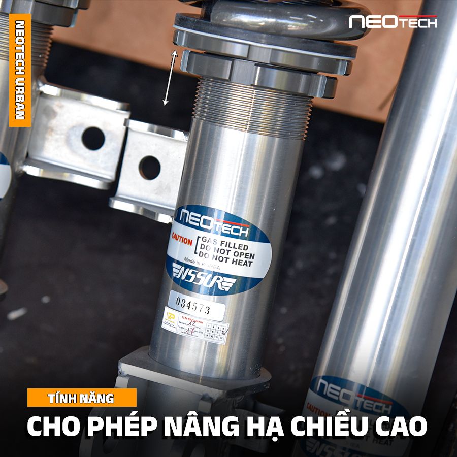 Neotech Urban cho phép nâng hạ chiều cao gầm xe