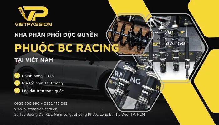 VIETPASSION – Nhà phân phối độc quyền thương hiệu phuộc BC Racing tại Việt Nam