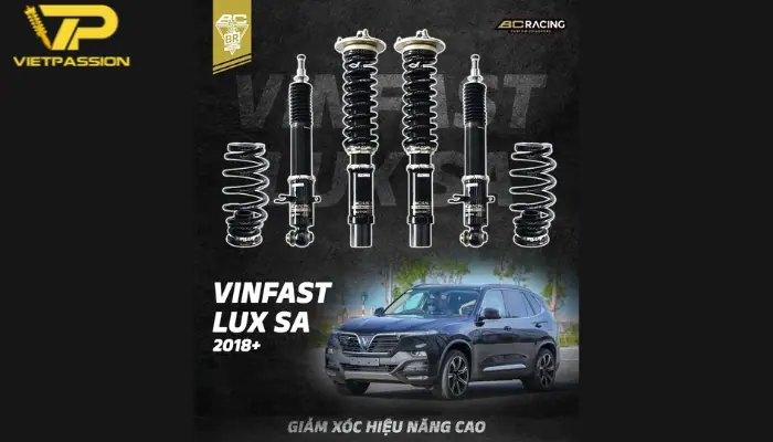 Nâng tầm trải nghiệm lái xe Vinfast Lux SA với phuộc hiệu năng BC Racing Phuộc hiệu năng BC Racing phân khúc phuộc tốt nhất