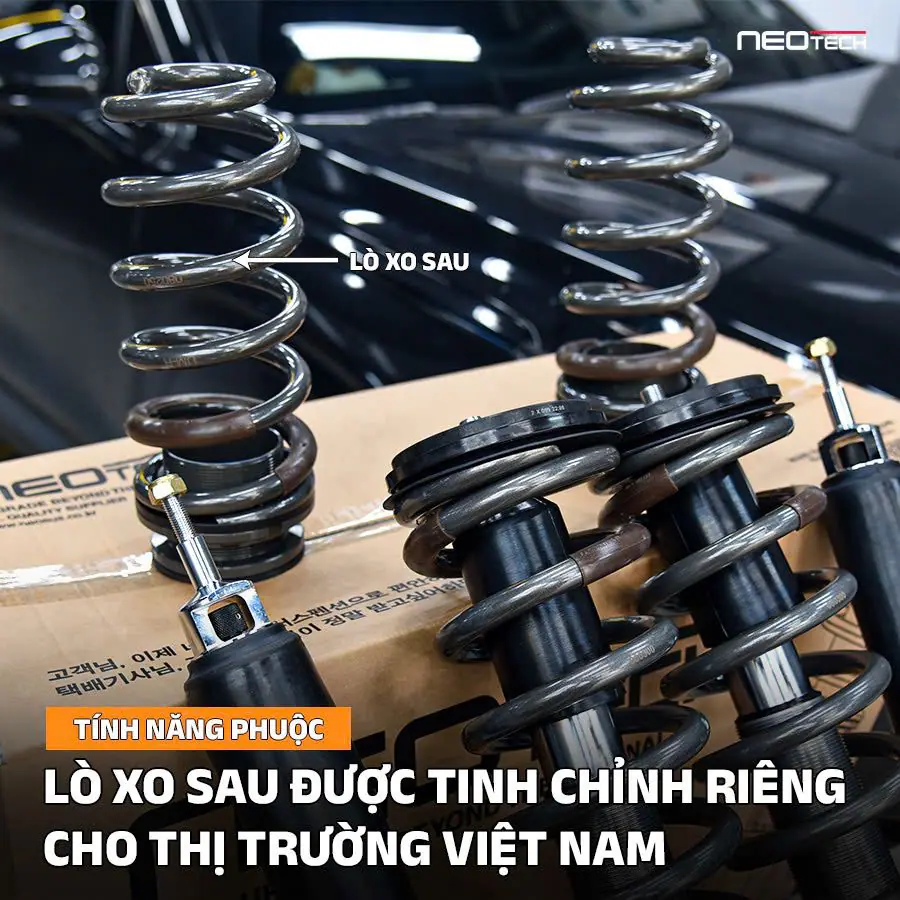Lò xo sau được tinh chỉnh riêng cho thị trường Việt Nam Lò xo sau được tinh chỉnh riêng cho thị trường Việt Nam