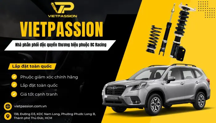 Mua ngay phuộc BC Racing BR RS cho xe Subaru Forester SK9 giá tốt tại VIETPASSION