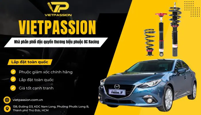 VIETPASSION nhà phân phối phuộc BC Racing V1 VM độc quyền trên toàn quốc