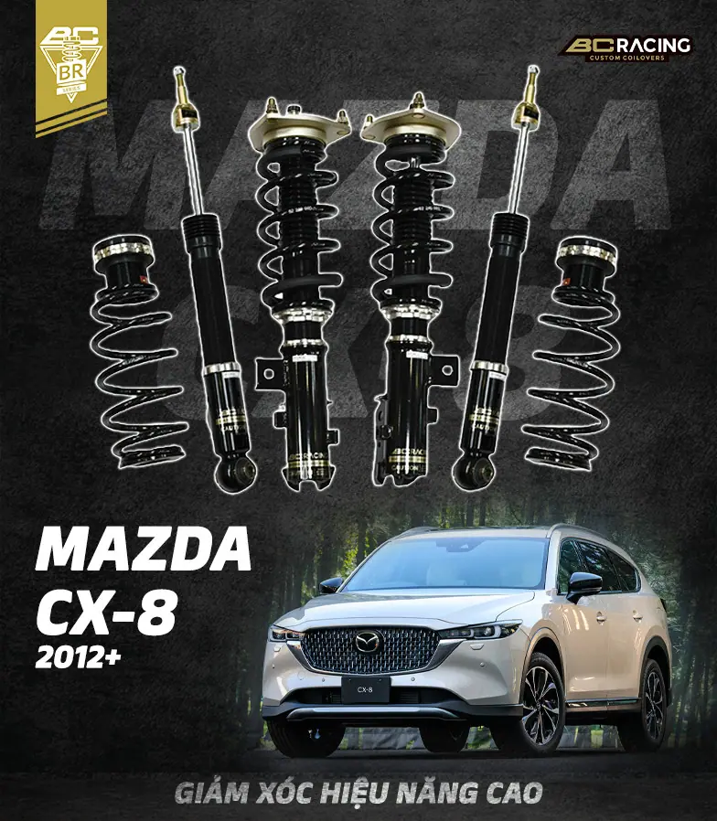 phuộc CX8 2012+ với BC Racing BR RS