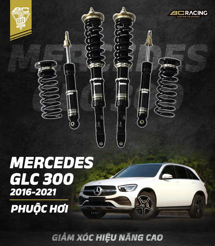 Phuộc GL300 bóng hơi 2016-2018 với BC Racing BR RS