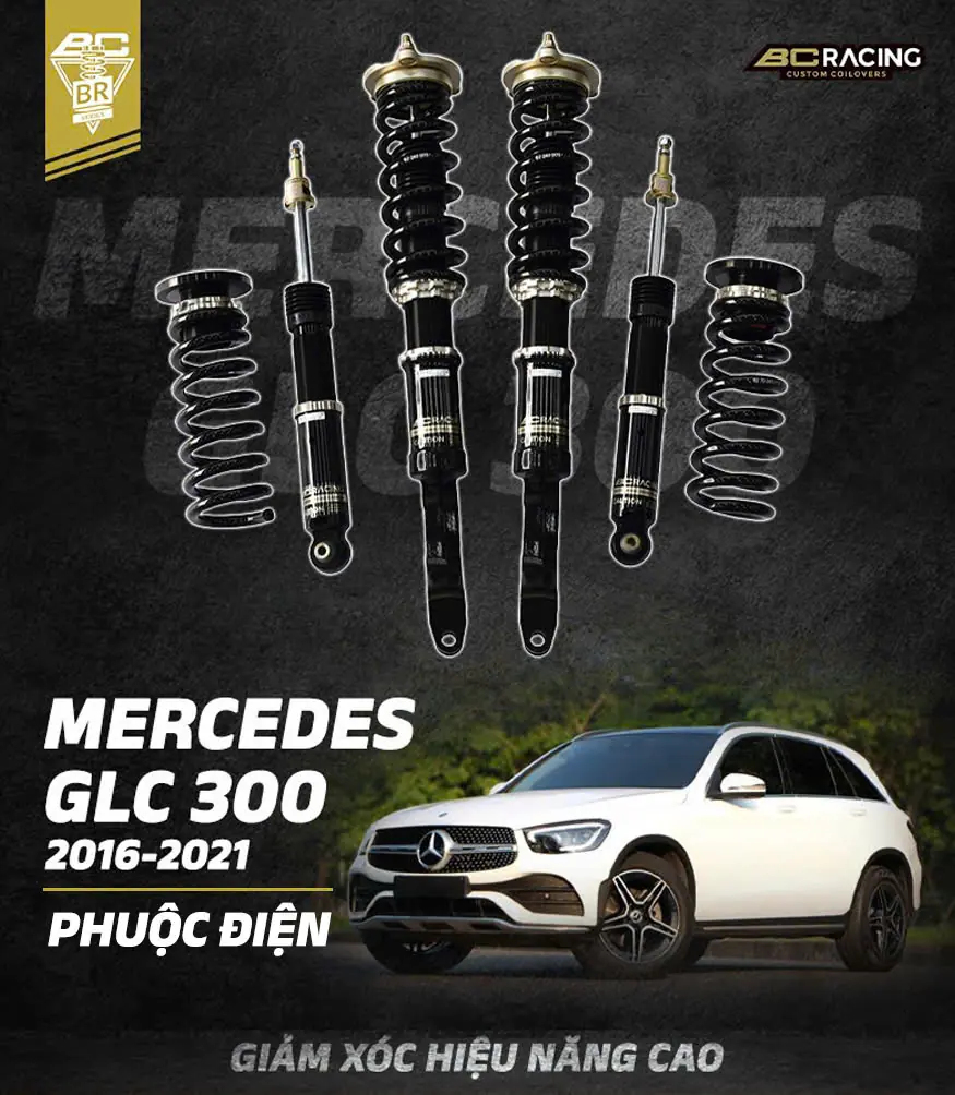 GLC300 (Phuộc điện) 2019+ với BC Racing BR RS