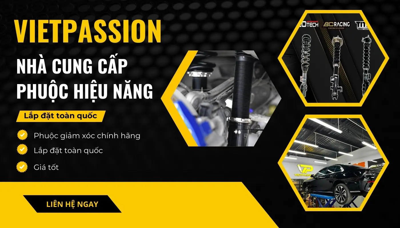 Liên hệ ngay VIETPASSION để sở hữu phuộc ô tô chất lượng VIETPASSION nhà cung cấp bảo dưỡng kiểm tra phuộc ô tô uy tín