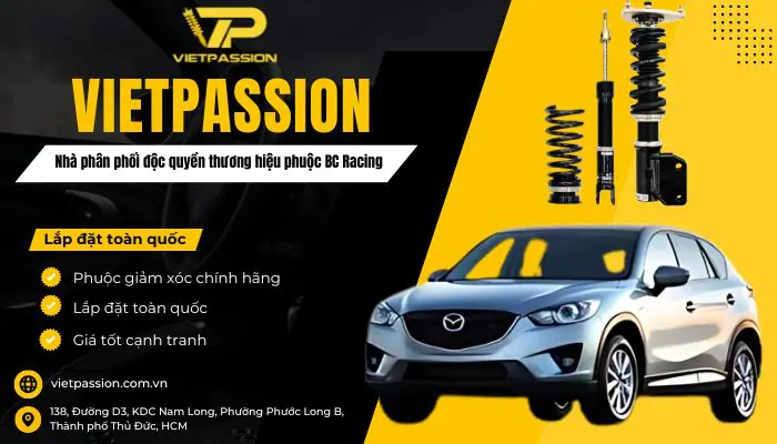 Nâng cấp ngay phuộc hiệu năng BC Racing tại VIETPASSION