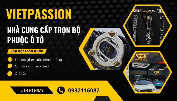 VIETPASSION địa chỉ cung cấp trọn bộ giảm xóc ô tô chất lượng 