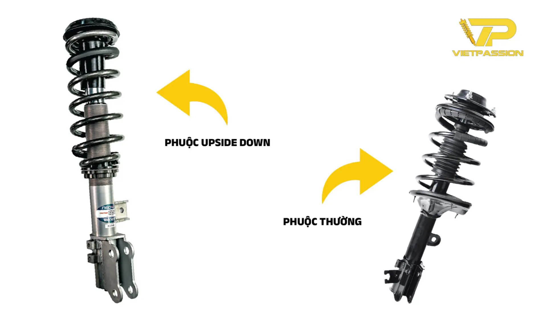 Phuộc ô tô upside down và phuộc thường có nhiều điểm khác biệt về ưu – nhược điểm Phuộc upside down có điểm gì khác với phuộc thường?