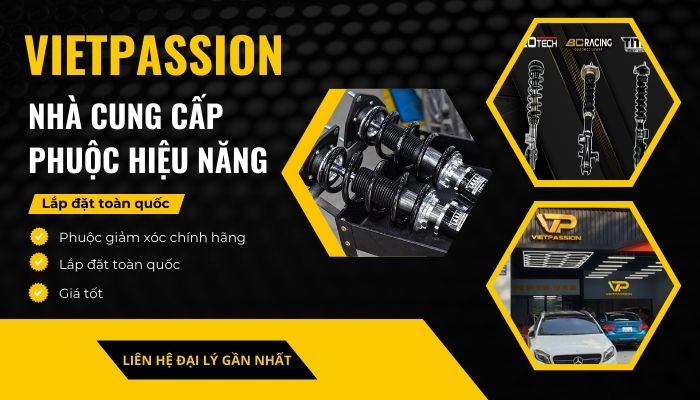 Thay phuộc hiệu năng tại VIETPASSION khắc phục tình trạng ô tô bị nghiêng