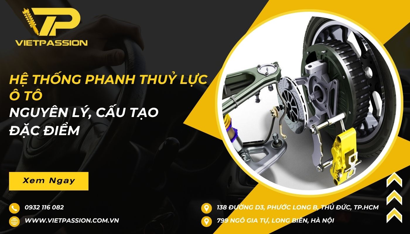 hệ thống phanh thuỷ lực ô tô
