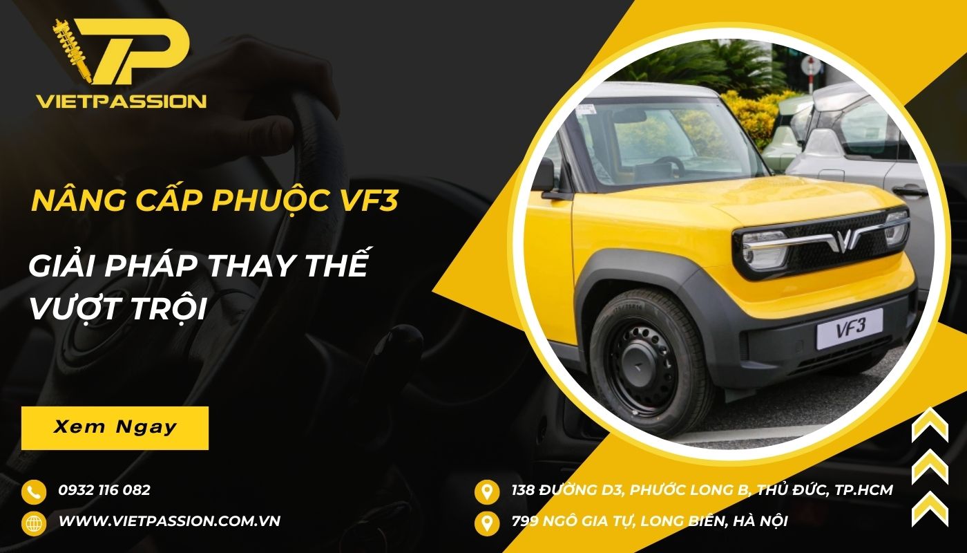 nâng cấp giảm xóc vinfast vf3