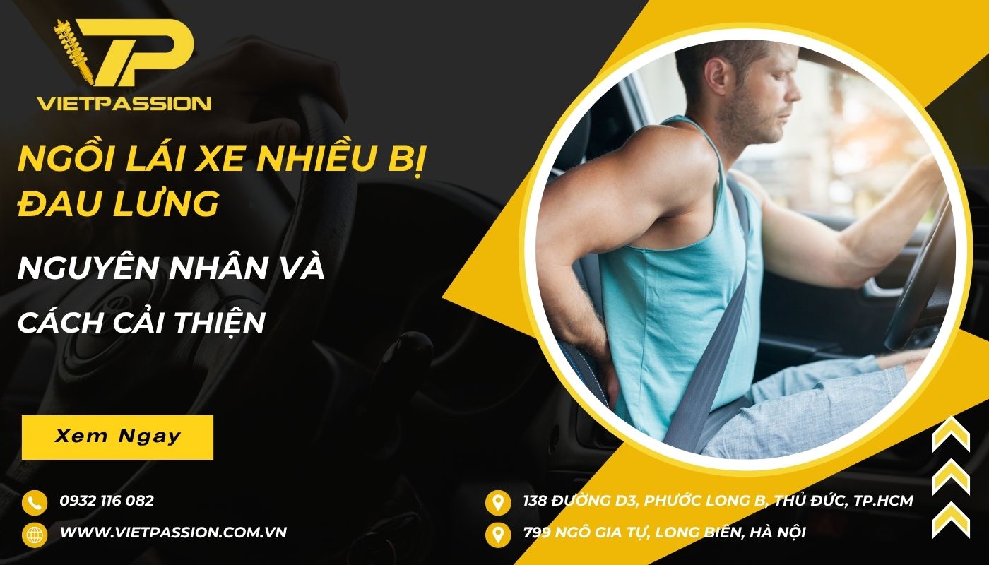 đau lưng do lái xe
