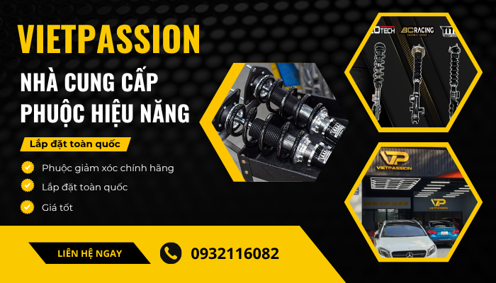 VIETPASSION - Đơn vị chuyên cung cấp phuộc hiệu năng ô tô chất lượng