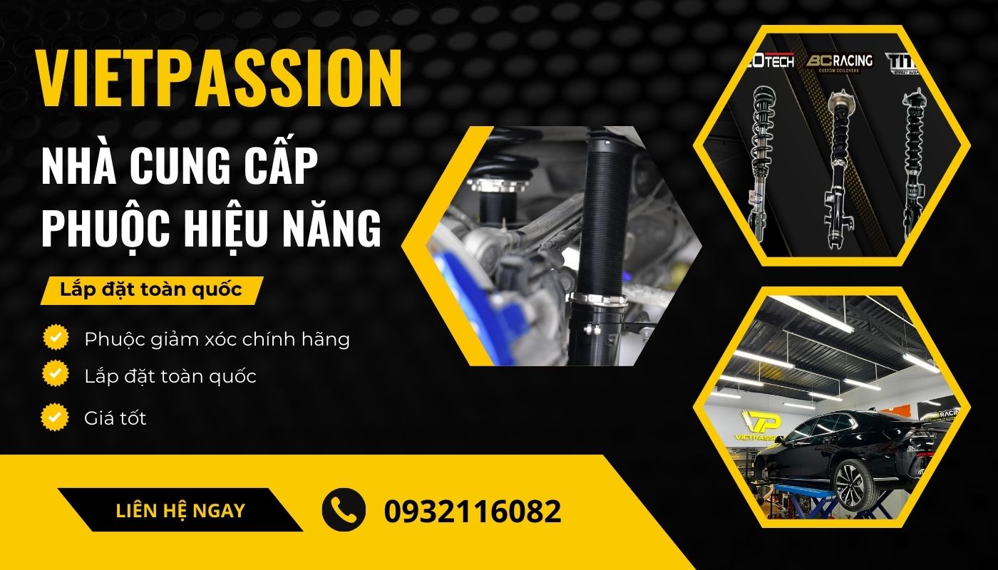 Thay phuộc hiệu năng tại VIETPASSION khắc phục tình trạng ô tô bị nghiêng