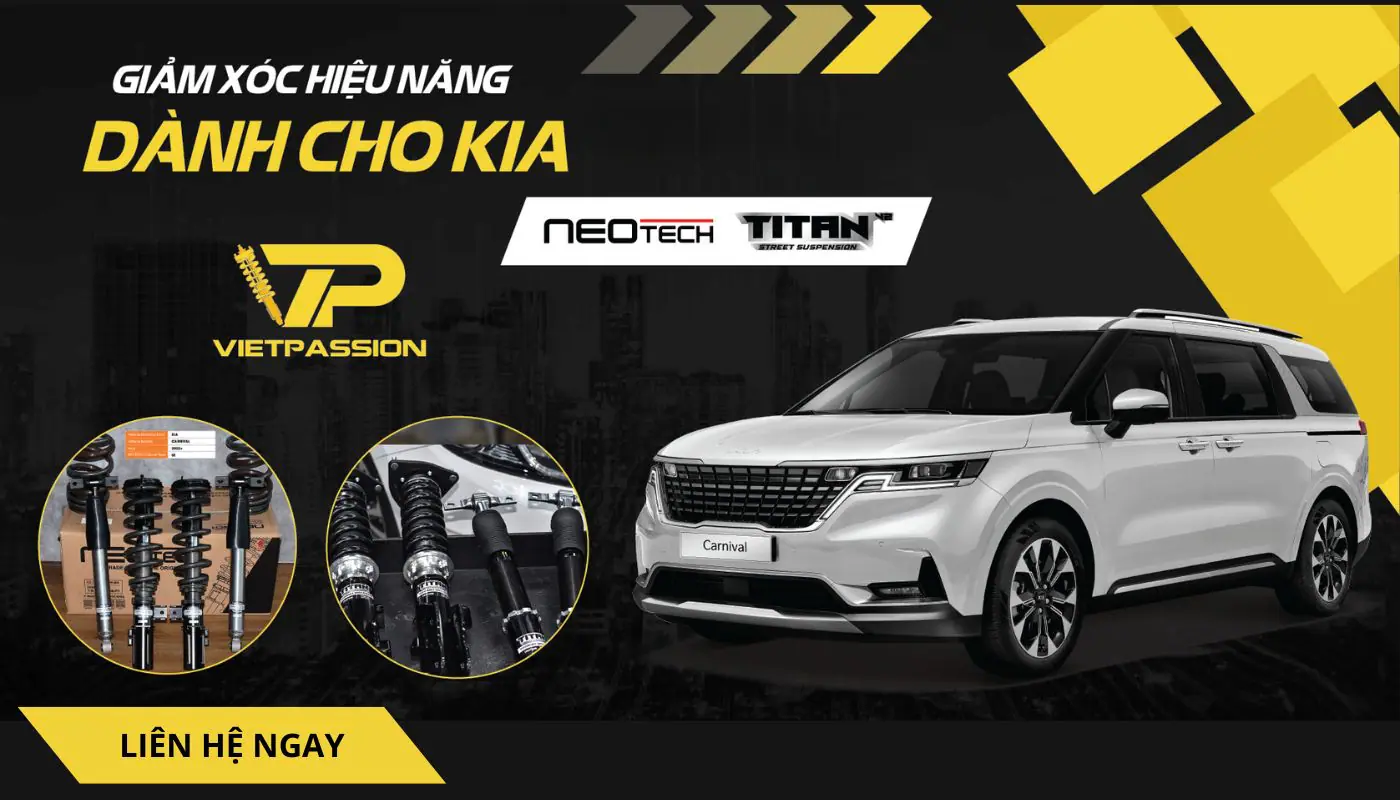 Đại lý cung cấp phuộc giảm xóc trước sau xe KIA uy tín - VIETPASSION
