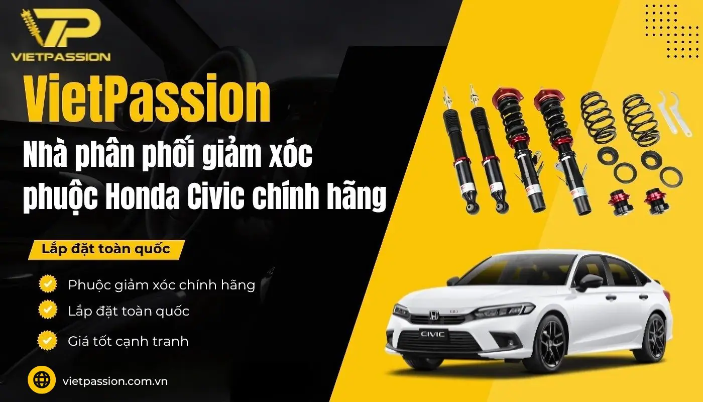 Mua phuộc ô tô Honda Civic chính hãng với giá tốt tại VIETPASSION