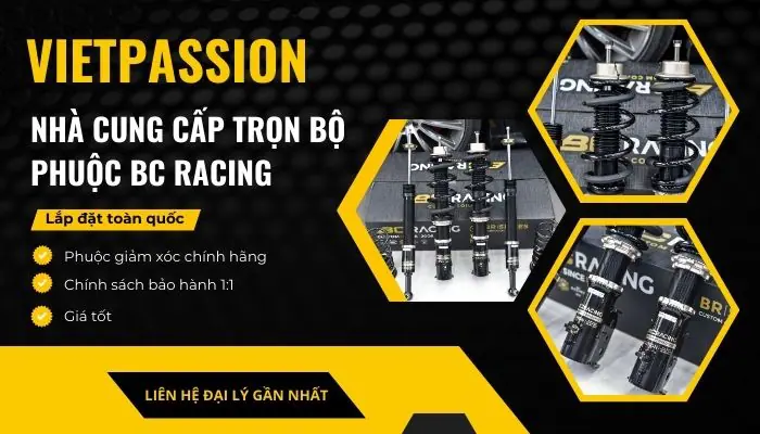 VIETPASSION – Nhà phân phối độc quyền thương hiệu phuộc BC Racing tại Việt Nam